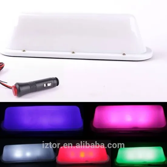 12V led Car auto Roof Light Lamp with cigarette lighter plug for blue/pink/white/red/green