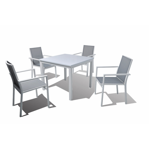 Ang Aluminum Frame Outdoor Dining Sling Set