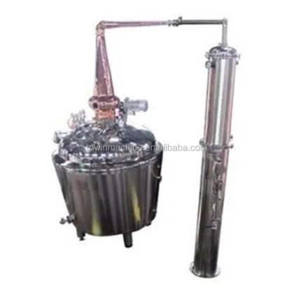 Copper Distiller Moonshine Still 200L Copper Distillation Tower Pot Still