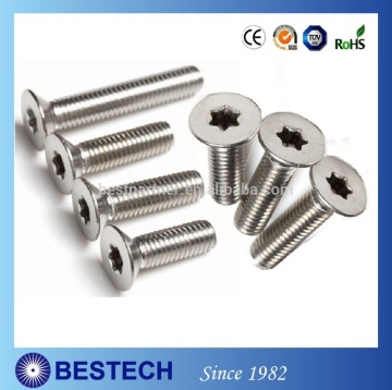 Flat head Slotted Drive Carbon Steel Zinc Plated with Chamfer Point Machine Screw