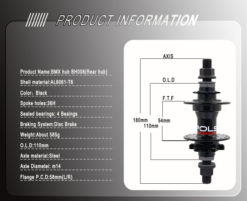 Disc BMX HUB 36H