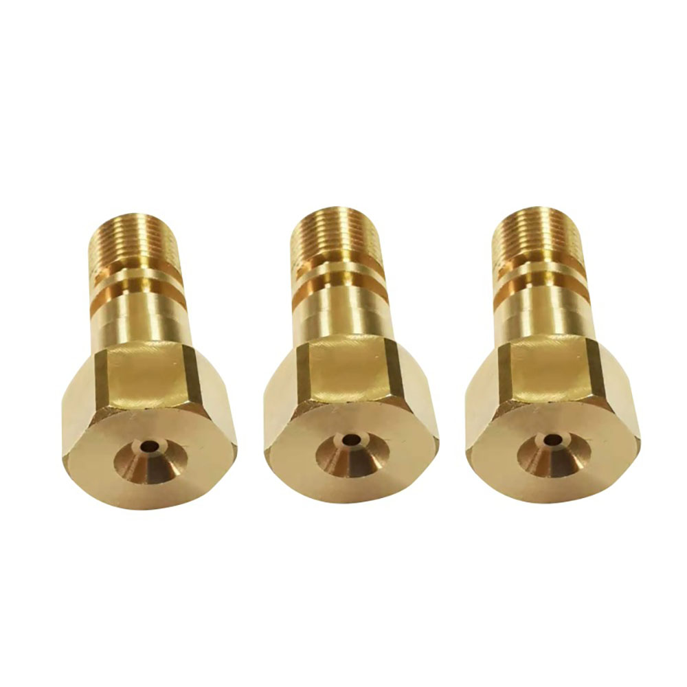 Brass nozzles turn-milling composite parts machining