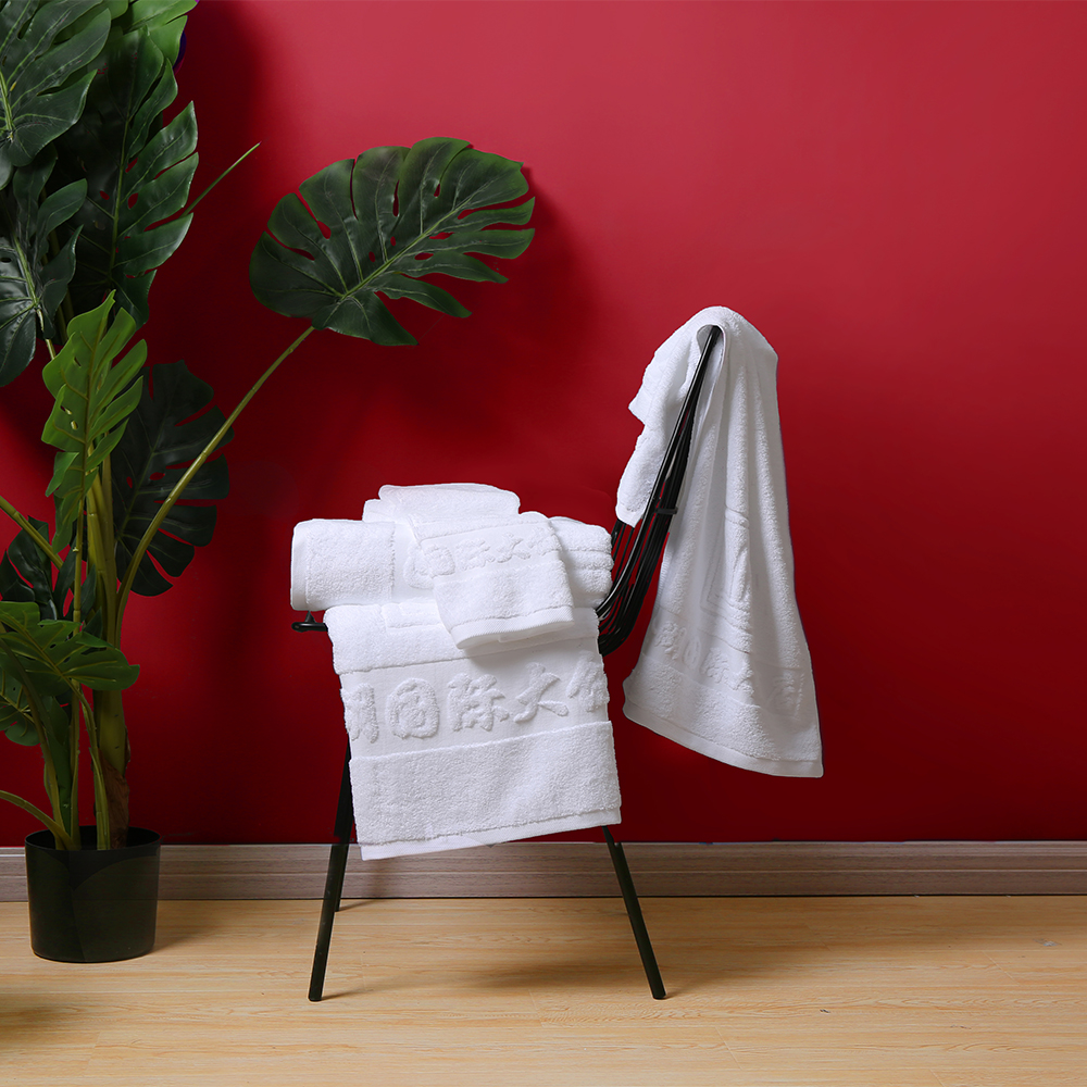 Asciugamani da bagno jacquard personalizzati per hotel