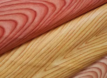 High-grade wood pattern luggage leather