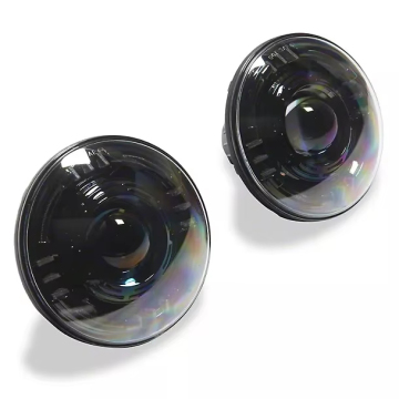 N2 2 Pcs Halo Style 7-inch LED Headlights with Hi/Lo Beam for Jeep Wrangler JK 07-17