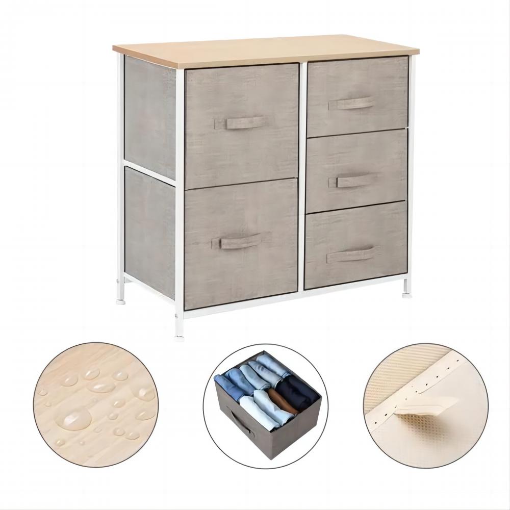 Sêwirana nûjen 4-Drawer Stargeha Wooden