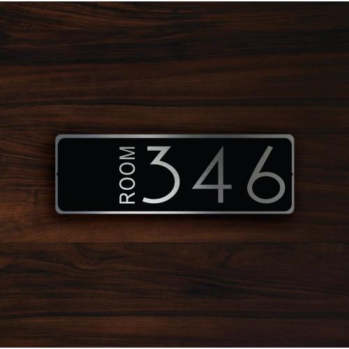 Custom Number Plate Modern Apartment Numbers