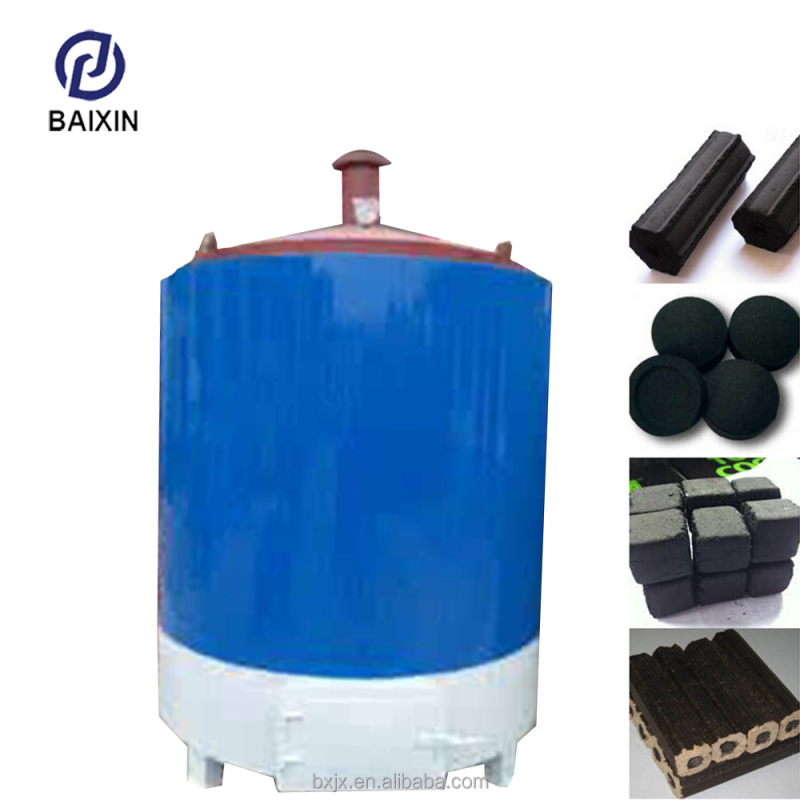 Baixin Brand High Capacity Rice Husk Briquette Hard Wood Charcoal Oven