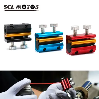 SCL MOTOS Universal Motorcycle Aluminum Cable Lube Tool Wire Lubrication Wire Oiler Brake line Refueling Lubricator Brakes Parts