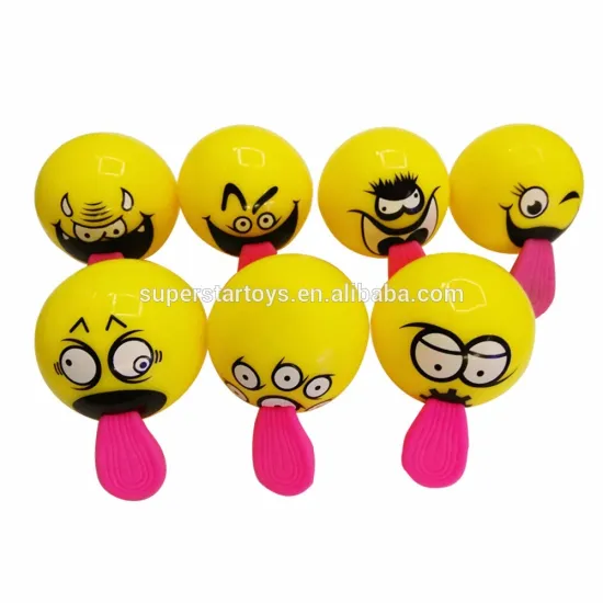 51601206-18 tongue tuggers pumpkin ball flies far flashing ball