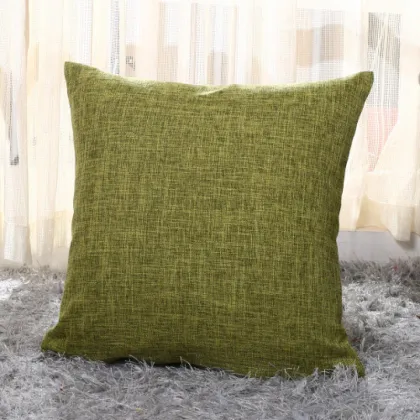 French Linen Flax Cushion Covers Fringed Throw Pillow Cover