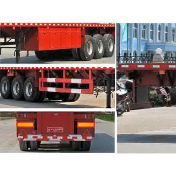 32.5Tons Flat Plate Transport Semi Trailer