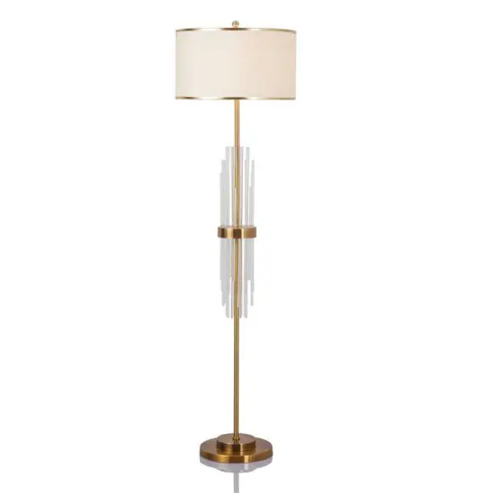 INSHINE Tall Strip Brass Table Lamp