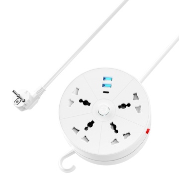 High Quality Universal 4-Way Socket Electrical Desktop Plug Surge Protector Power Strip with Type-C