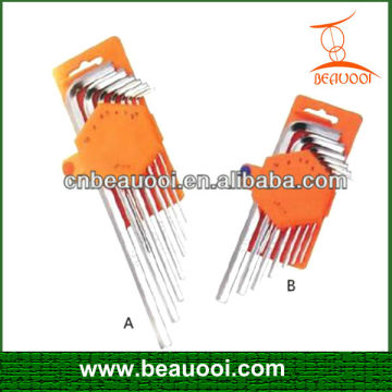 9pc hex key wrench set