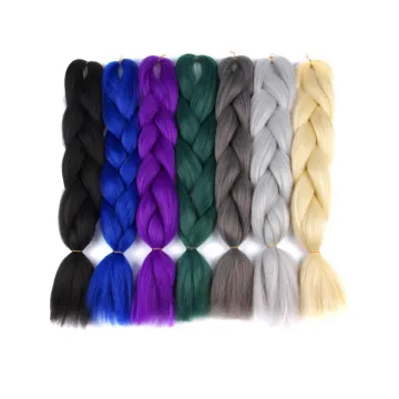 AliLeader Top Selling Angels Synthetic Hair Jumbo Braid 24 Inch 100G Pure Color Silky Extra Long Jumbo Braid Hair Extension