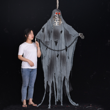 Life-Size Animatronic Ghost Decorations for Outdoor Halloween