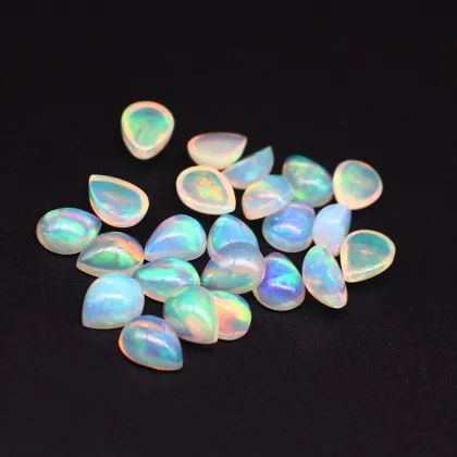 Wholesale Ring Faced Plain Natural Opal Loose Stones