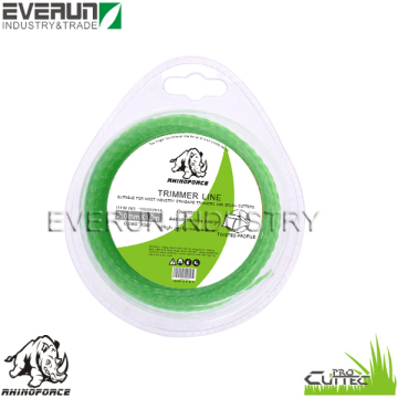 RHINOFORCE 15m Blister Twist Spiral Nylon Grass Trimmer Line