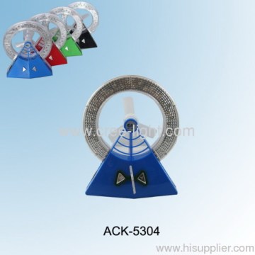 مثلث متعدد الألوان التخييم فانوس مع 32led مروحة ميني Ack-5304