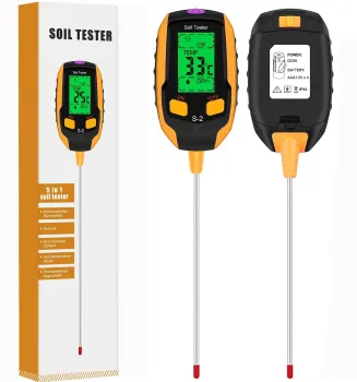 5-in-1 Digital Soil Detector: Humidity, Light, pH, Moisture Meter & Garden Tool