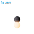Lampada a sospensione LEDER Multi Drop Concrete