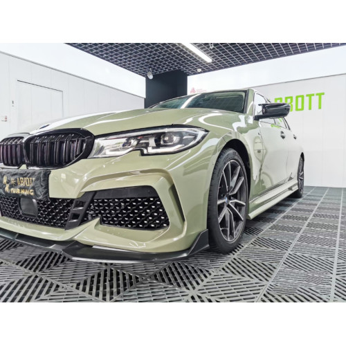 Pet Crystal Khaki Green Auto Vinyl Wrap Film