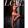 OsUsi di linga sexy di lingerie rossa