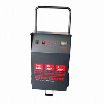 Automatic car battery charger/starter with over current protection