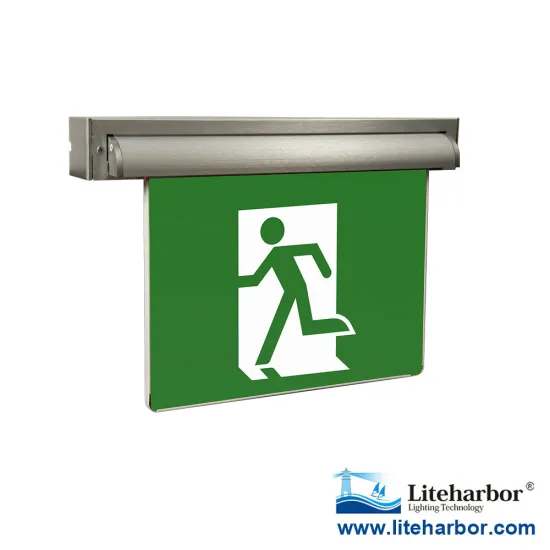 UL certificate Universal (wall, side or ceiling) mounting acrylic LED fire exit sign
