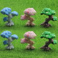 Miniature Resin Model Trees Fairy Garden Landscape Plant Mini 3D Fairy Garden Decoration Tree Crafts Micro Landscape Resin Plant