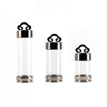 Yiwu Aceon Stainless Steel Lucky Cloud Glass Bottle Pendant Promotion