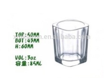 3oz Whiskey Cup Clear Glass Cup High Quality Drinking Tumbler