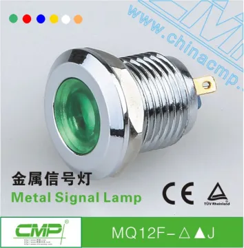 CMP 12mm small waterproof metal 12 volt led indicator lights ip67
