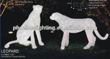 Hight quality 3D leopard scarves Decoration Light Sculpture light