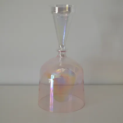 HF Light Pink Cosmic Light Quartz Crystal Singing Bowl