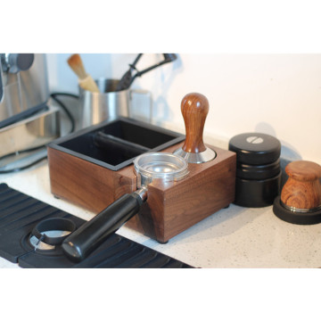 3 in 1 coffee knock box with tamper station