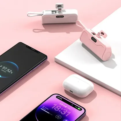 2-in-1 Fast Charging Power Bank for iPhone, Samsung, and Huawei