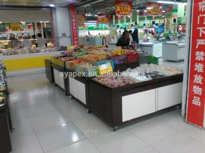 APEX supermarket bulk foods/snack food display cabinet storage case/goods shelf