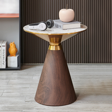 Modern licht luxe natuurlijke knikkers eenvoudige hoektafel