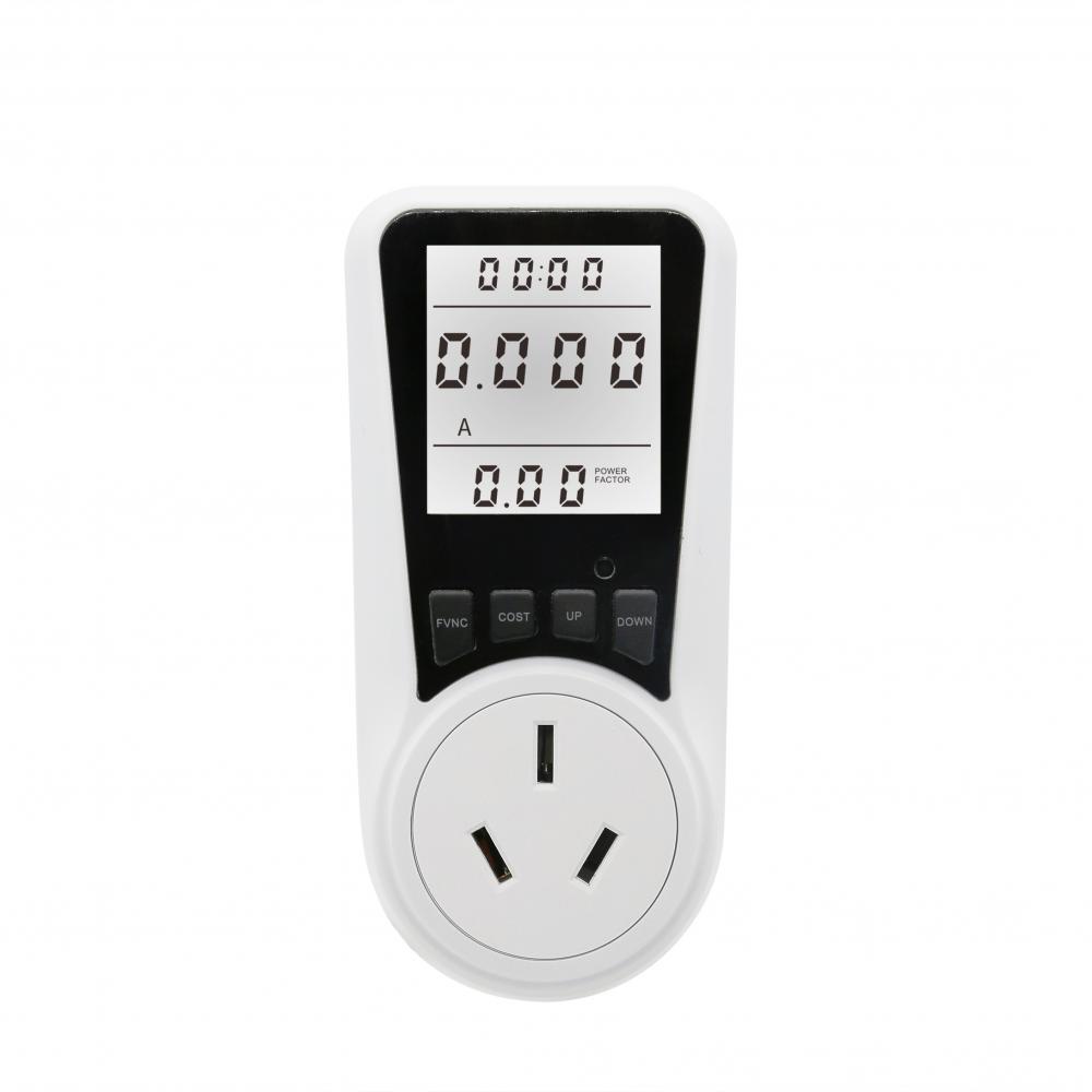 Big LCD Power Meter Socket With CN16A Plug