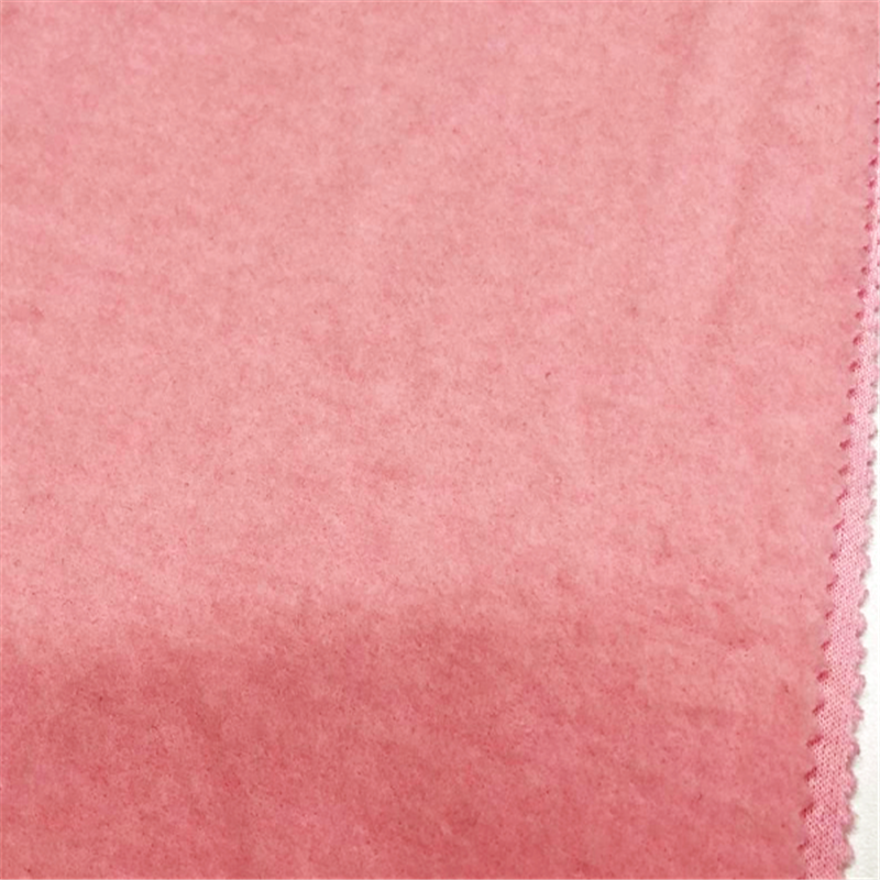 Hoodie Pink Terry Brush Fabric (4)