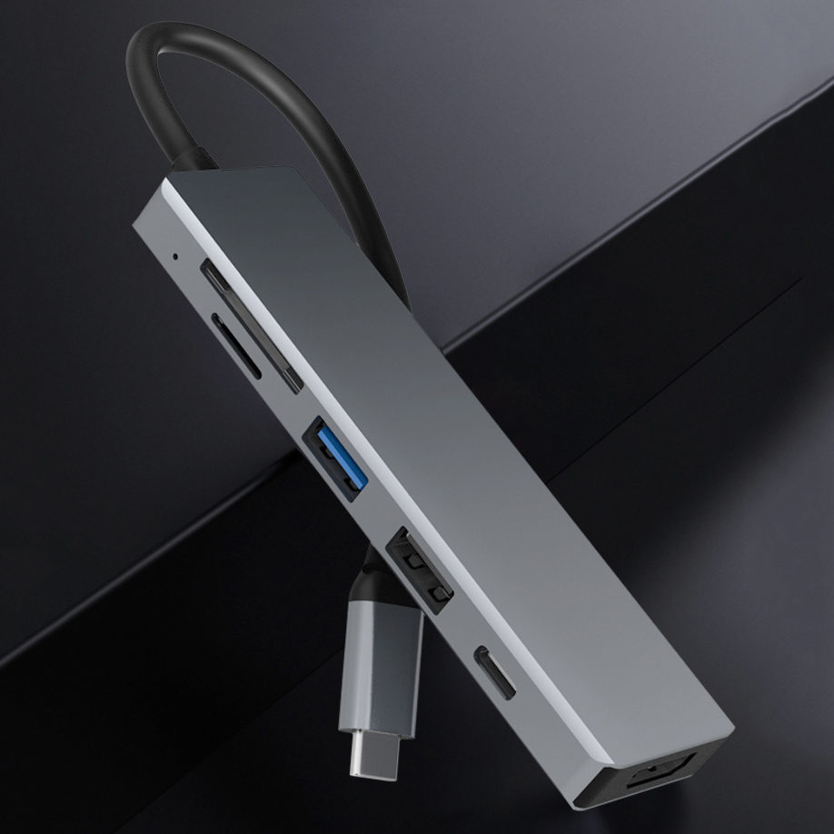 OEM ODM 6-в-1 USB C HUB Multious Adapter