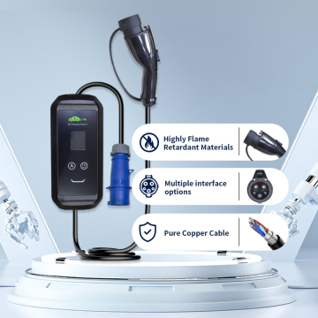 ポータブル11KW 3フェーズACタイプ2ヨーロッパの電気自動車充電器