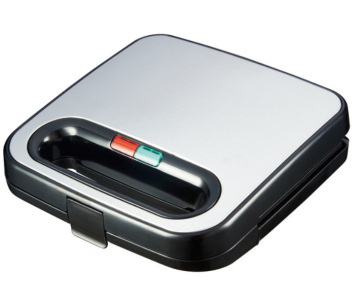 2 Slice 750W Sandwich Maker Toaster with Fixed Triangle/ Sandwich/ Grill Plate and Thermostat Control