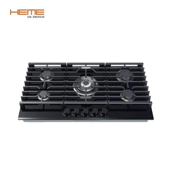 Tempered Glass Gas Cooktop with SABAF Built-in Wok Burner