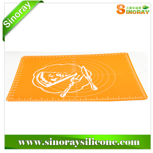 New design silicone pastry mat with measurements