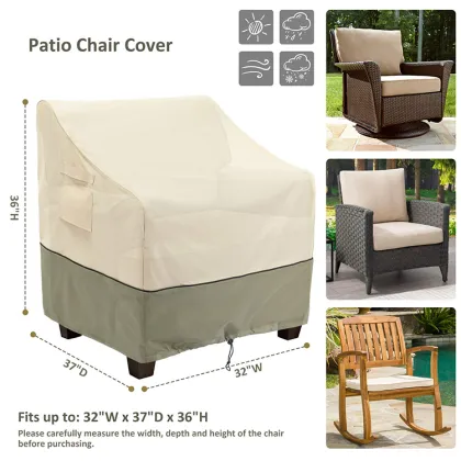 Waterproof Outdoor Courtyard Furniture Rain Covers for Garden Chairs