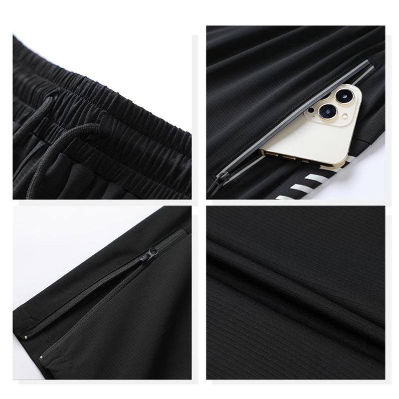Breathable And Quick Drying Sports Zipper Trousers