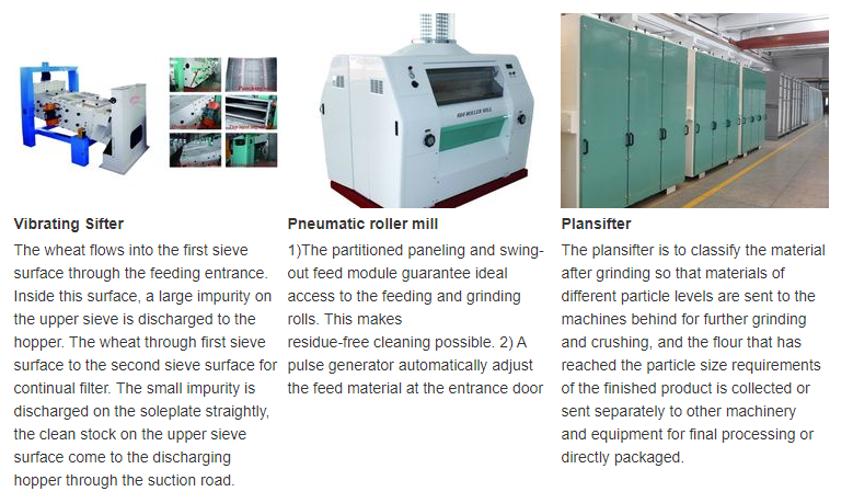 Hongdefa Automatic 200t/24h wheat flour mill machine complete line with installation